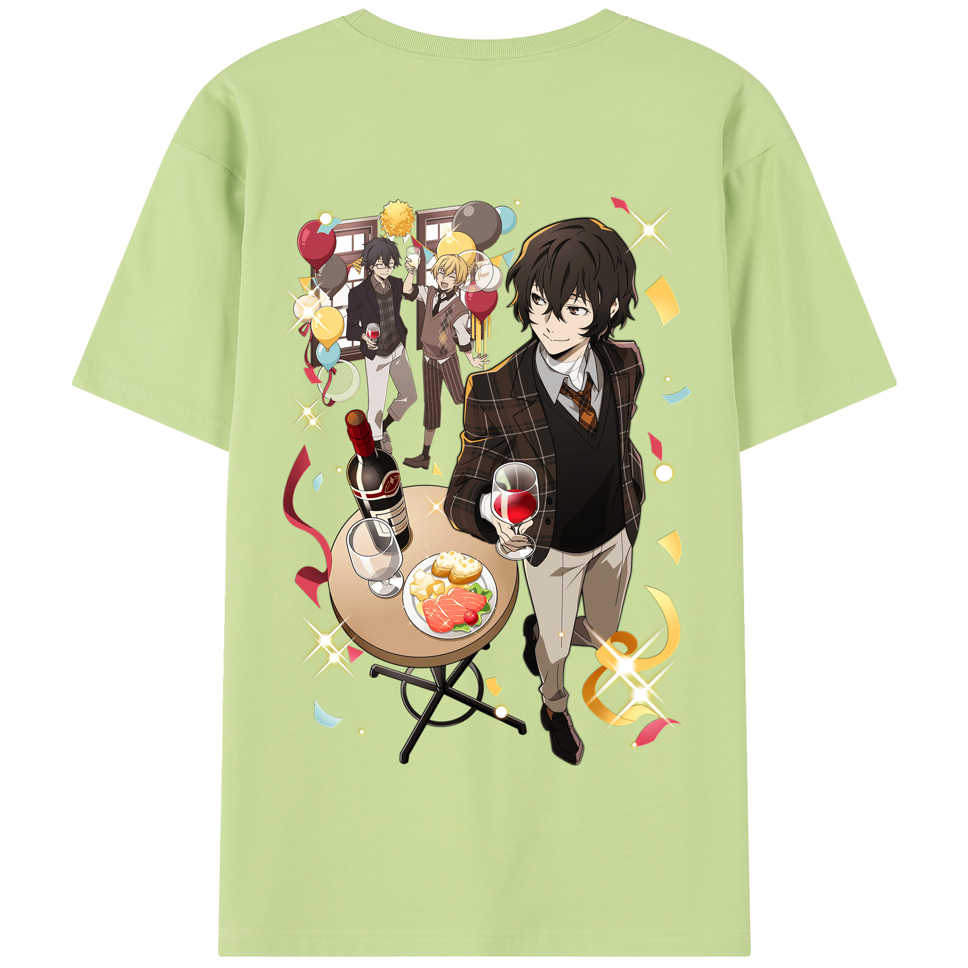 （画像用） 文豪ストレイドッグス Bungo Stray Dogs 綿100％半袖Tシャツ（背面プリント）